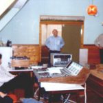 In de bovenzaal was de opname studio